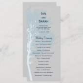 ウィンターツリーズ結婚式 プログラム (正面/裏面)