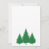 ウィンターツリーブランチブライダルシャワー 招待状 (裏面)