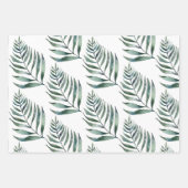 ウィンターツリー&リーフ ラッピングペーパーシート (正面3)