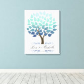 ウィンターツリー–50シグネチャーキャンバスゲストブック キャンバスプリント (インサイチュ (ウッドフロア))