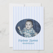 ウィンターテディベアバルーン1st誕生日招待状 招待状 (裏面)