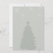 ウィンターテディベアーベビーシャワー招待状 招待状 (裏面)