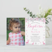 ウィンターディアガールバプティスマフォト招待状 招待状 (スタンド正面)