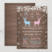 ウィンターディアジェンダーリビール招待状 招待状 (正面/裏面)