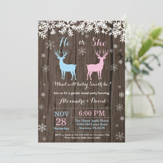 ウィンターディアジェンダーリビール招待状 招待状 (スタンド正面)