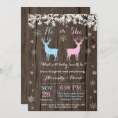 ウィンターディアジェンダーリビール招待状 招待状 (正面/裏面)