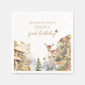 ウィンターディアファースト誕生日 スタンダードカクテルナプキン (正面)