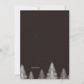 ウィンターディアホリデーカード 招待状 (裏面)