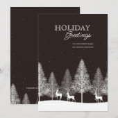 ウィンターディアホリデーカード 招待状 (正面/裏面)