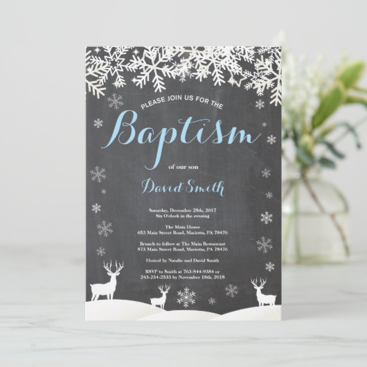 ウィンターディアボーイバプティスマ招待状 招待状 (スタンド正面)