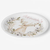 ウィンターディアーリース ペーパープレート (アングル)