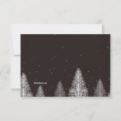 ウィンターディアー悔やみや弔慰サンキューカード サンキューカード (裏面)