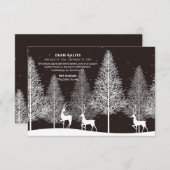 ウィンターディアー悔やみや弔慰サンキューカード サンキューカード (正面/裏面)