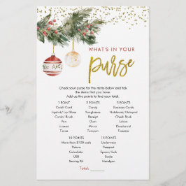 ウィンターデッキザホールズブライダルシャワー財布ゲーム