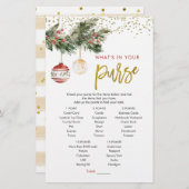 ウィンターデッキザホールズブライダルシャワー財布ゲーム (正面/裏面)