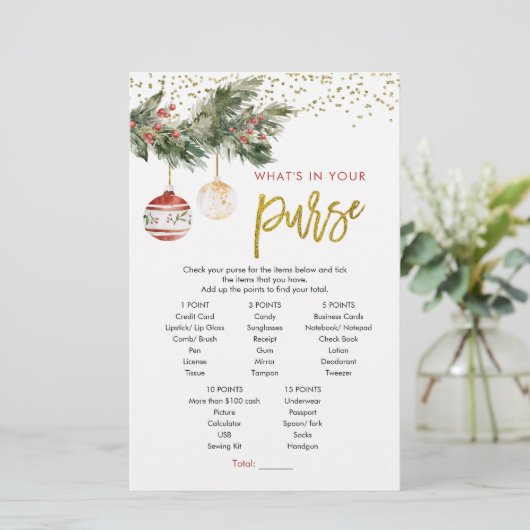 ウィンターデッキザホールズブライダルシャワー財布ゲーム (スタンド正面)