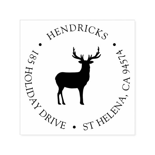 ウィンタートイ素朴ンデナー差出人住所 セルフインキングスタンプ (デザイン)