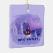 ウィンタートップオブザマウンテンズシャレーホワイトファースト セラミックオーナメント (右)