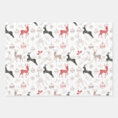 ウィンタートナディアハウズクリ伝統的スマス ラッピングペーパーシート (正面2)