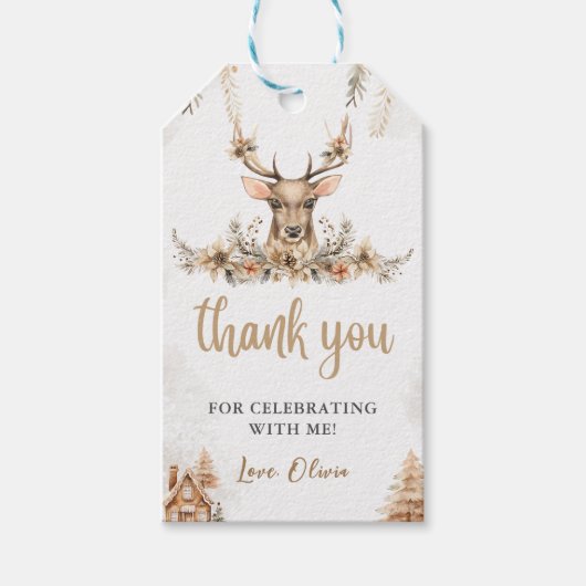 ウィンタートナディースクリスマ誕生日のお気に入り ギフトタグ (正面)