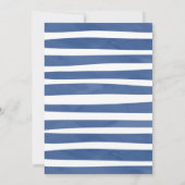 ウィンタートラックブルーボーイ誕生日サンキューカード 招待状 (裏面)