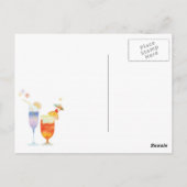 ウィンタートーストおもしろいホリデーカクテルパーティー ポストカード (裏面)