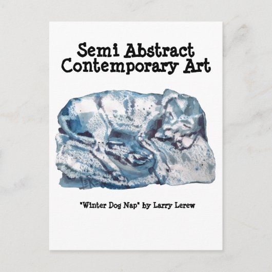 ウィンタードッグ昼寝#170101 ポストカード (正面)