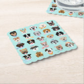 ウィンタードッグ顔 ペーパーコースター (アングル)