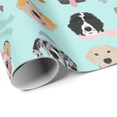 ウィンタードッグ顔 ラッピングペーパー (ロールコーナー)