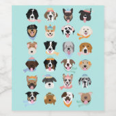 ウィンタードッグ顔 ワインラベル (シングルラベル)