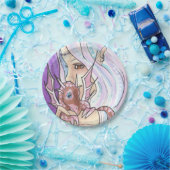 ウィンタードラゴン+ニンフファンタジーアート紙プレート ペーパープレート (パーティー)