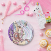 ウィンタードラゴン+ニンフファンタジーアート紙プレート ペーパープレート (パーティー)