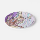 ウィンタードラゴン+ニンフファンタジーアート紙プレート ペーパープレート (アングル)