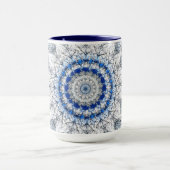 ウィンタードリーム抽象芸術マグ マグカップ (中央)