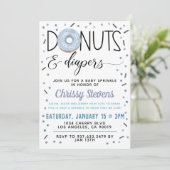 ウィンタードーナツベビー散水シャワー招待状 招待状 (スタンド正面)