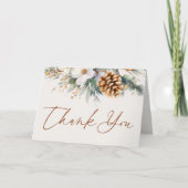 ウィンターナチュラル シャワーブライダル サンキューカード (正面)