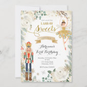 ウィンターナックラッカーランドオブスイーツ誕生日インビタティ 招待状 (正面)