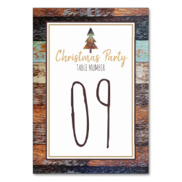 ウィンターナバーン ハッピーホリデー テーブルナンバー