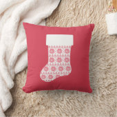 ウィンターニットクリスマスストッキング枕 クッション (ブランケット)