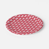 ウィンターニットクリスマスストッキング紙プレート ペーパープレート (アングル)