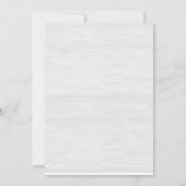 ウィンターニュートラルベビーシャワー招待状 招待状 (裏面)