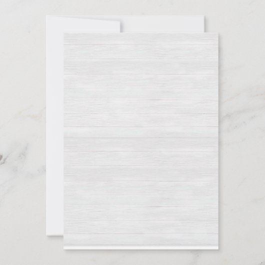 ウィンターニュートラルベビーシャワー招待状 招待状 (裏面)