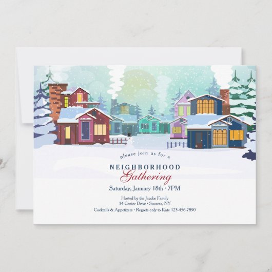 ウィンターネイバーギャザリング招待状 招待状 (正面)