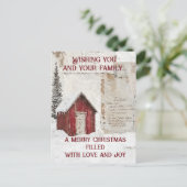 ウィンターノルディックバーンクリスマス紙 シーズンポストカード (スタンド正面)