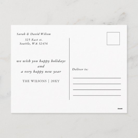 ウィンターハイゲキュートクリスマス格言 シーズンポストカード (裏面)