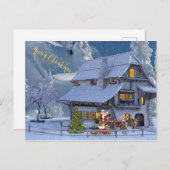 ウィンターハウスアンドサンタクロース ポストカード (正面/裏面)