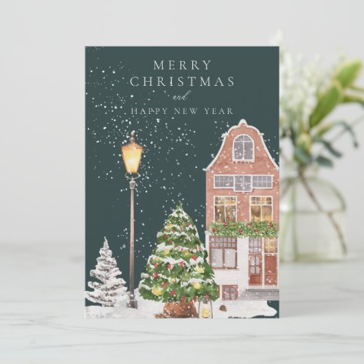 ウィンターハウスフォトクリスマスカード 招待状 (スタンド正面)