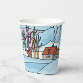 ウィンターハウスランドスケープ 紙コップ (正面)