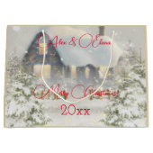 ウィンターハウス雪レトロ ラージペーパーバッグ (正面)