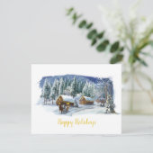 ウィンターハッピーホリデーズビジネスクリスマスカード シーズンカード (スタンド正面)